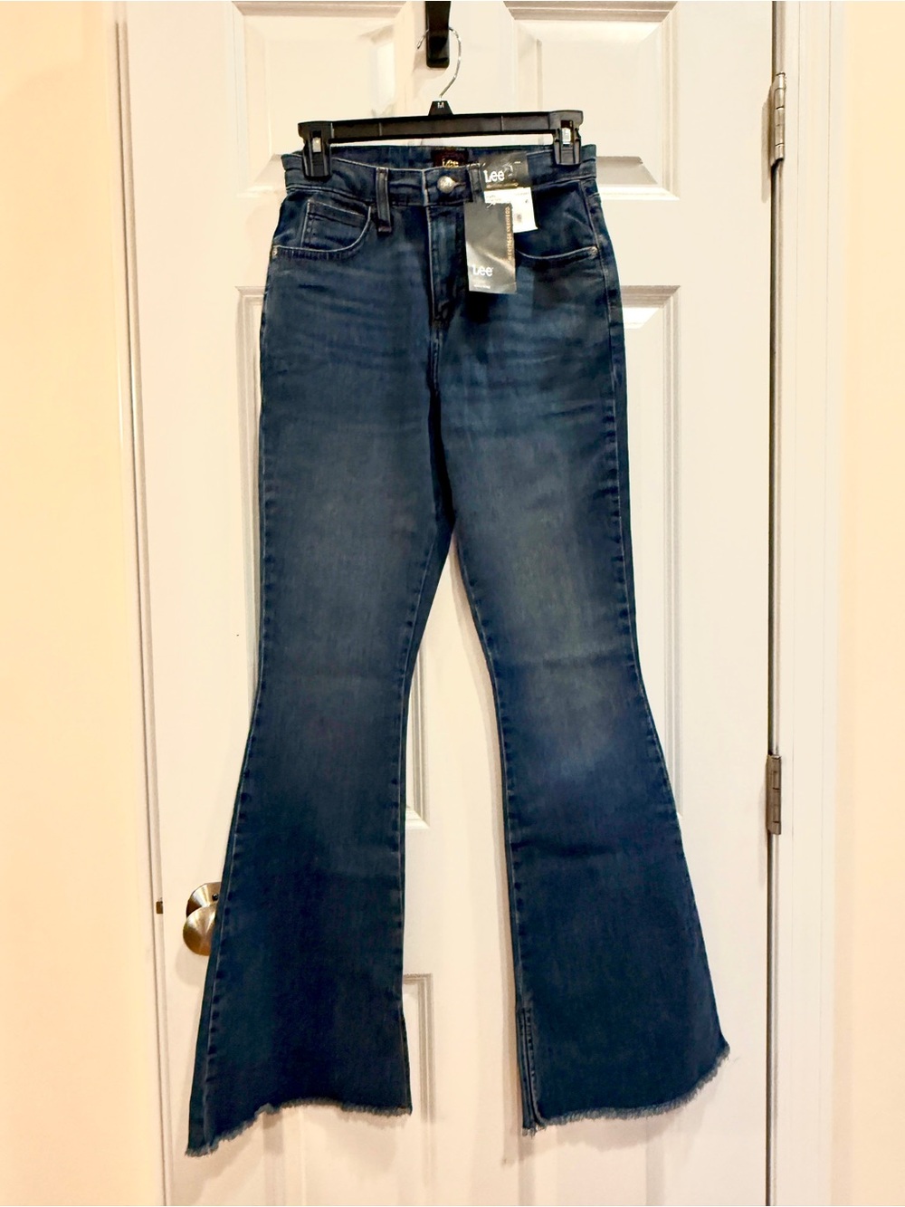 Lee Women's Medium Wash High-Rise Flare Jeans